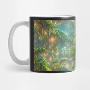 Seamless Jungle Plants Texture Patterns II Mug